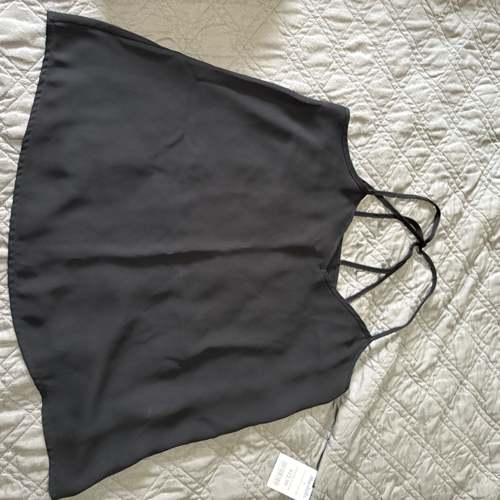 Abercrombie & Fitch Charcoal Sleeveless Blouse